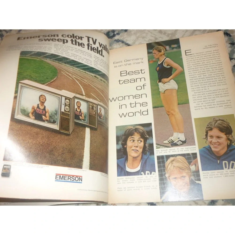 Vintage LIFE Magazine August 18 1972 Mark Spitz Munich Olympics Preview Ads